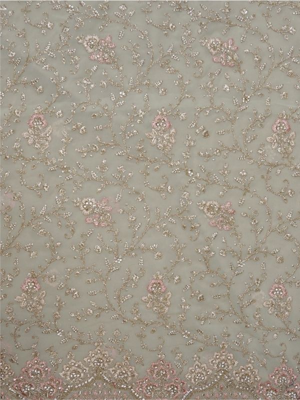 Grey Organza (Dori work) Unstitched Suit Set - Krishanlalraman