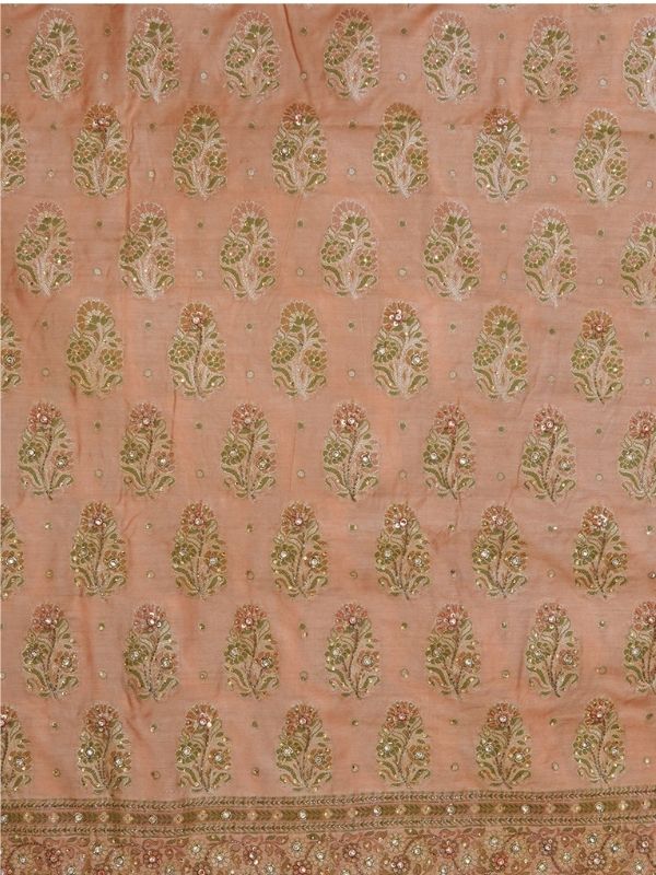 Peach Heavy Banarasi Suit Set - Krishanlalraman