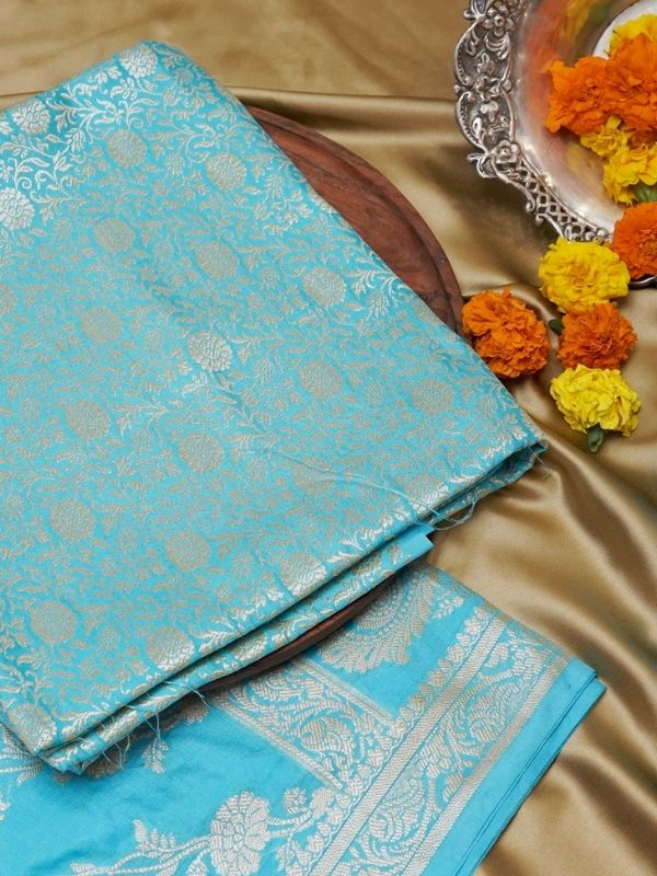 Ferozi Colour Unstitched Suit Set - Krishanlalraman