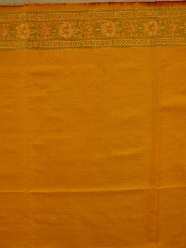 Mustard and Maroon Combo Tanchoi Banarasi Saree